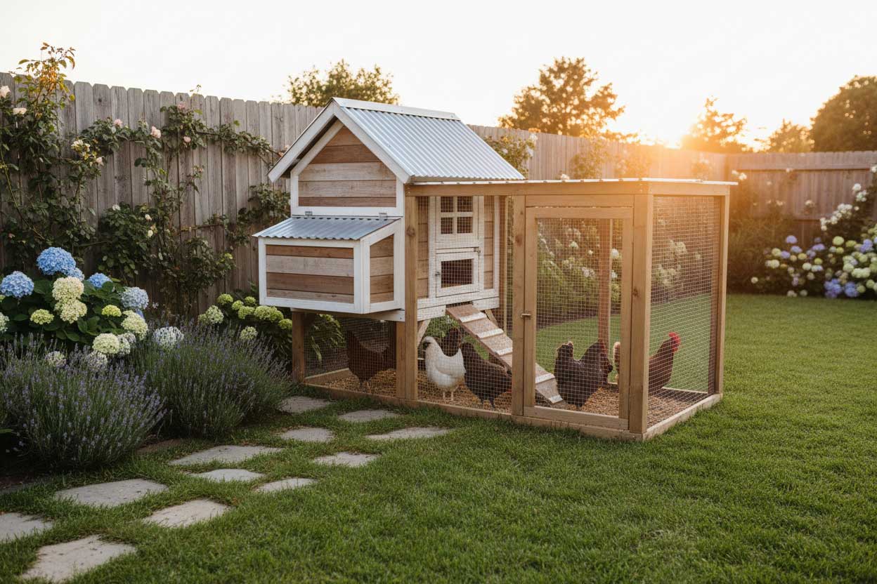 Chicken coop capacity planning for 4x6 layout
